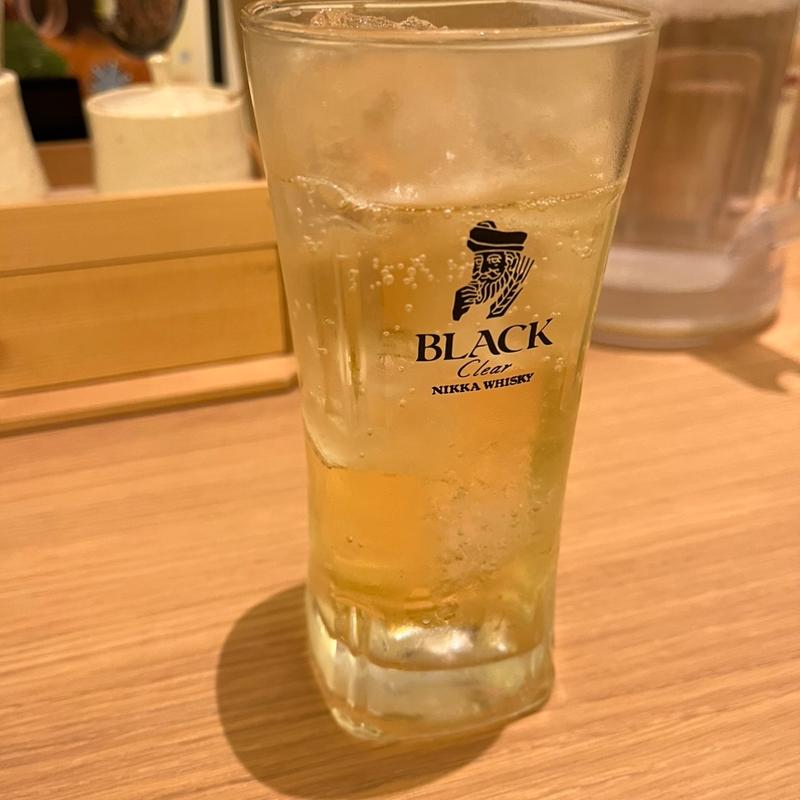 ブラックニッカハイボール(湯あがりキッチン 一休)