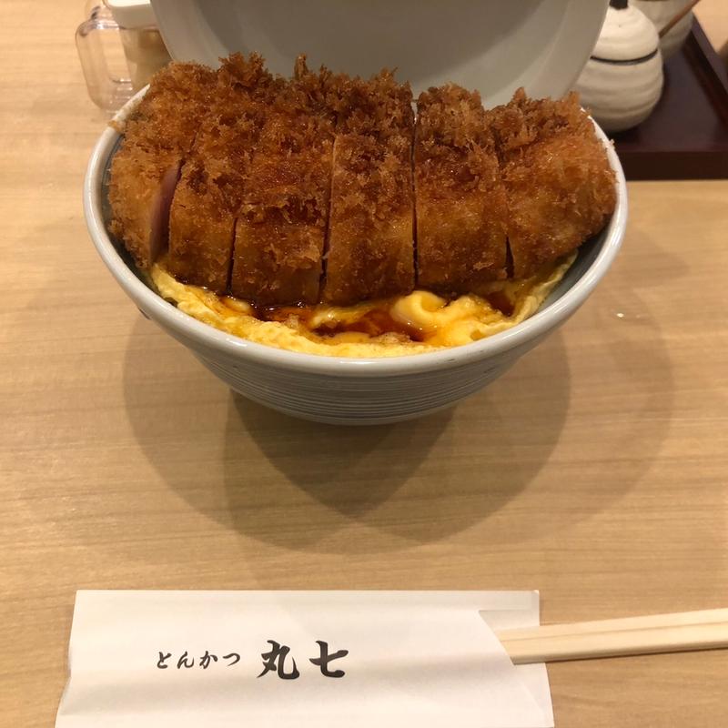 焼きカツ丼(並)、ご飯大盛り(とんかつ丸七 月島店)