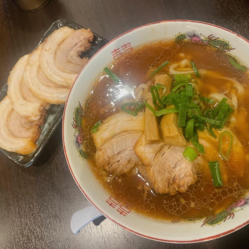 手打ち醤油、焼豚(超多加水純手打ち麺 仁しむら)