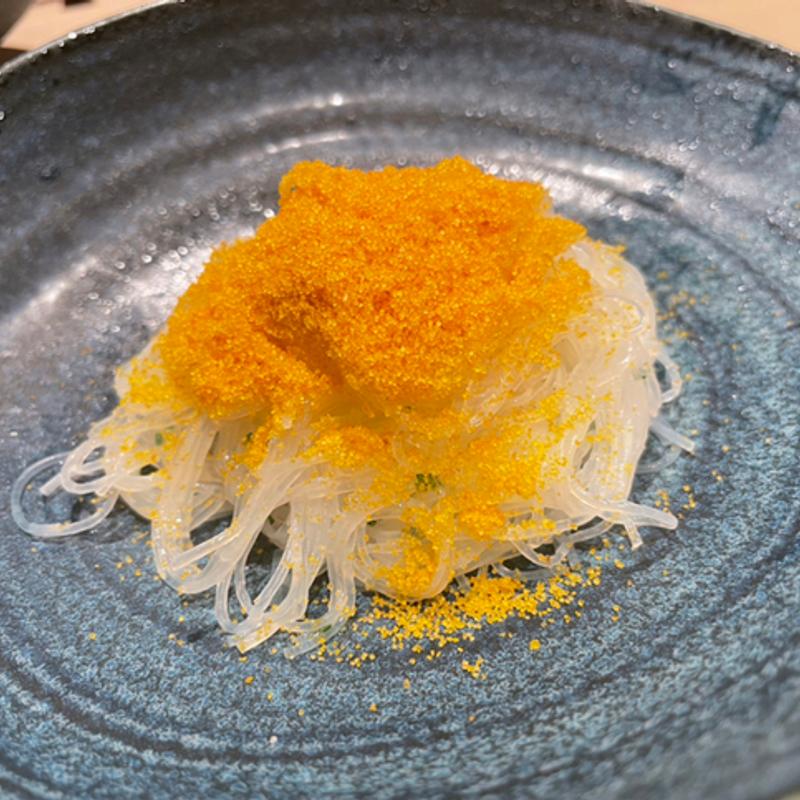 春雨とからすみの和えもの(銀座CHUFANG やまの辺)