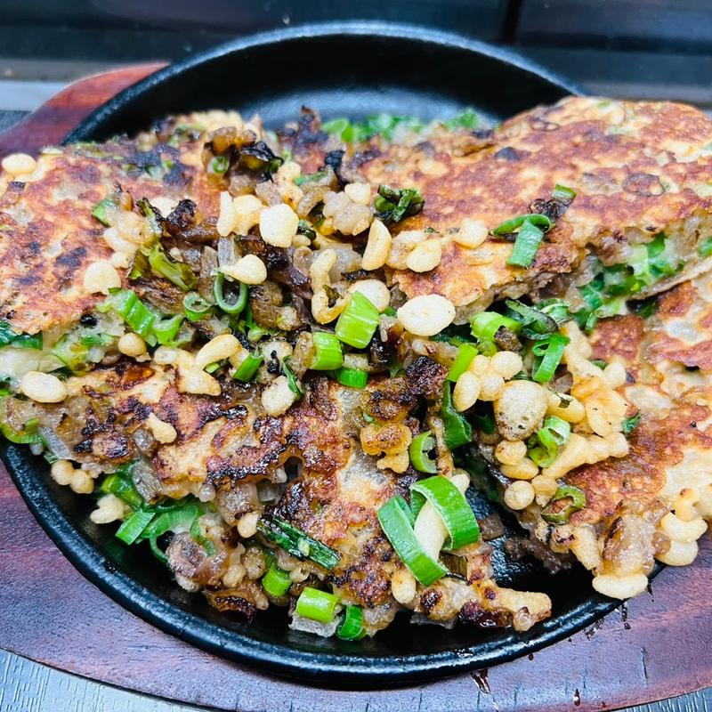 ネギ焼き(お好み焼き てっぱん焼き かめちゃん)