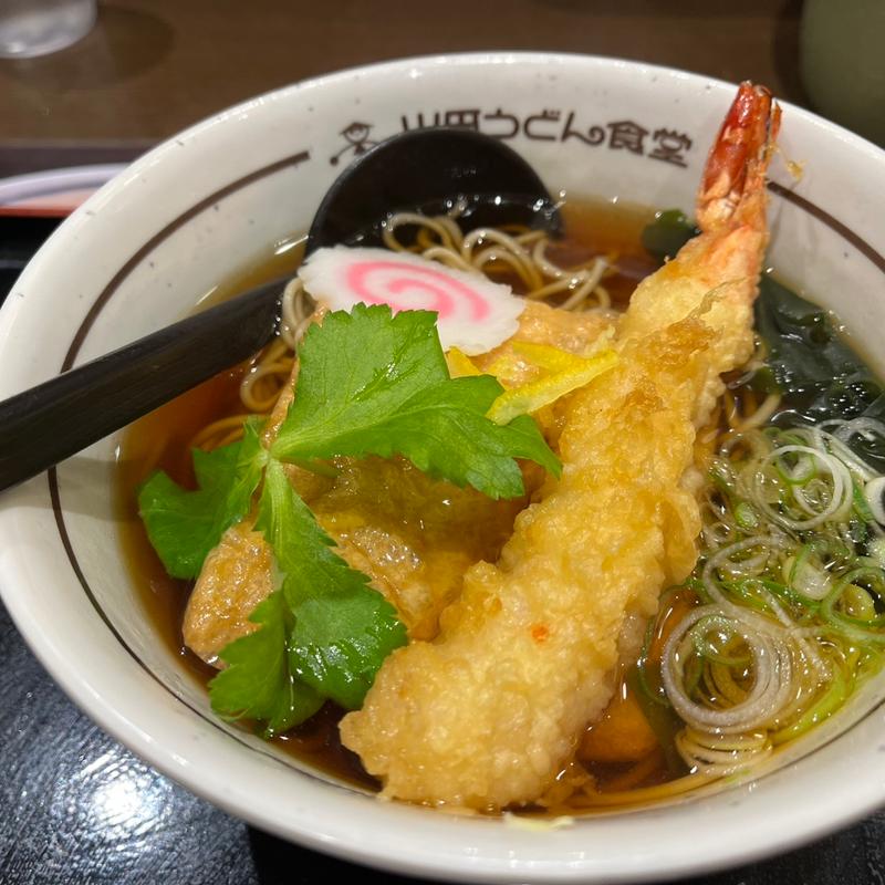特製大えび天そば温(山田うどん食堂 蓮田店)