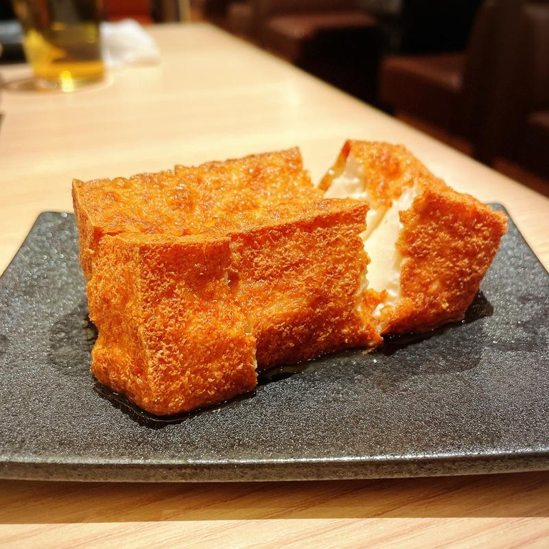 自家製生揚げ豆腐(肉やきとだしと博多うどん中目黒はし田)