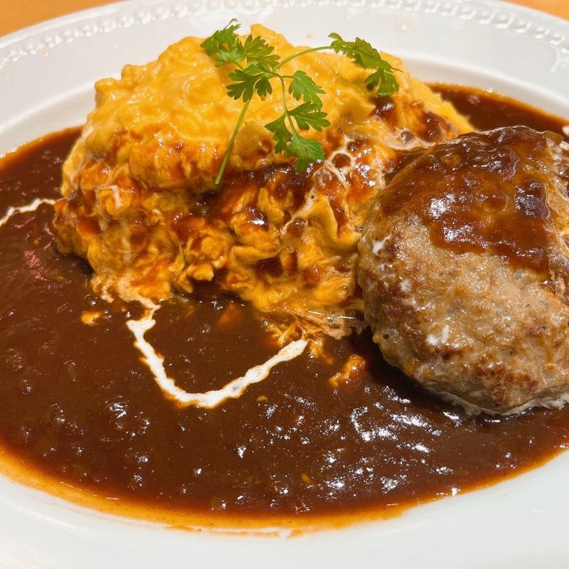 ハンバーグオムライス(ダッキーダック 池袋アルパ店)