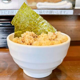 吊るし焼肉と生姜の炊き込みご飯(きりきり舞 )