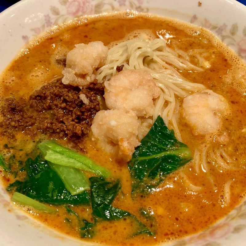 海老挽肉ミックス担々麺(龍鳳)