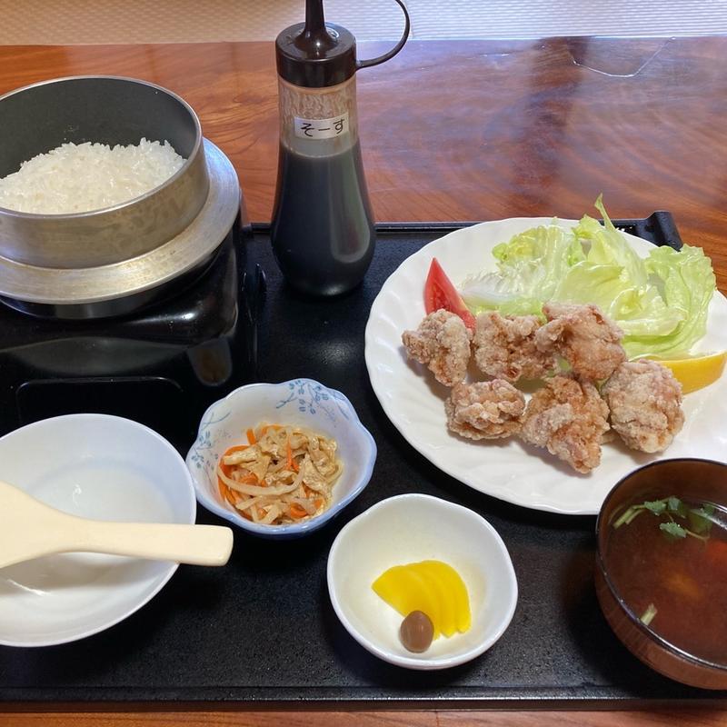 唐揚げ定食(秀の家)