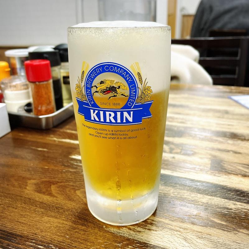 生ビール（中）(ラーメン東横 笹口店)
