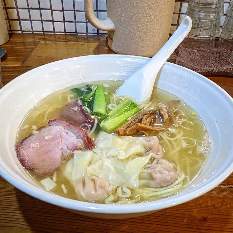 塩ワンタンメン3個(らーめん穀雨)