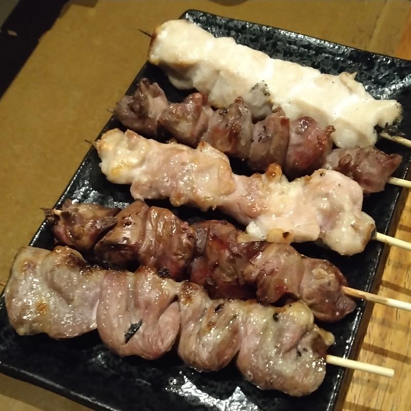 炭火焼取り盛り合わせ（5種）(AJITO 鹿島田店)