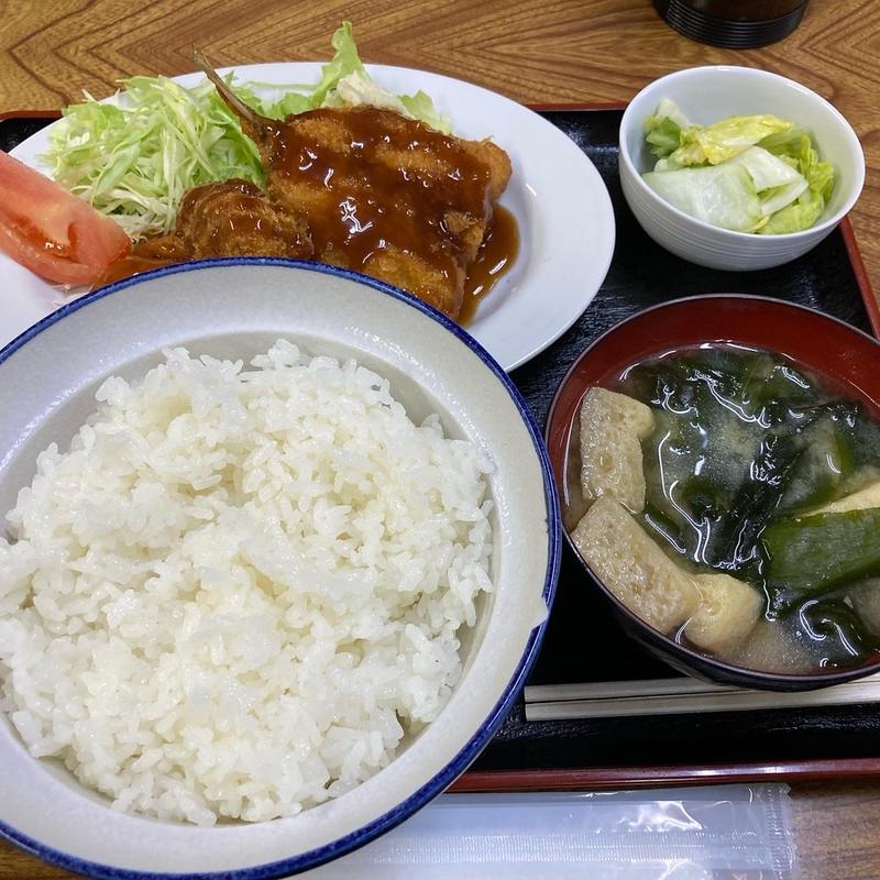 ミックスフライ定食(鈴木食堂)