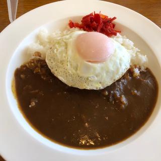 目玉バーグカレー