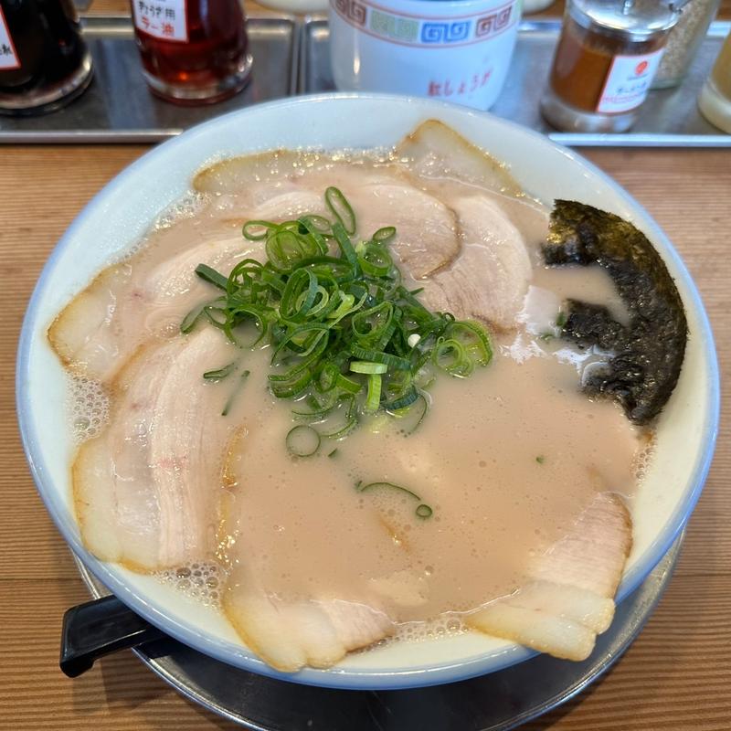 チャーシューメン(大砲ラーメン 長門石店)