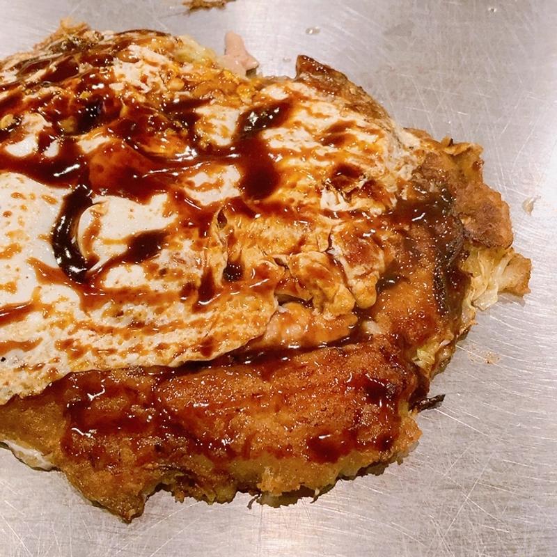 かしわ玉焼(お好み焼き ふみや 鍛冶屋町店)