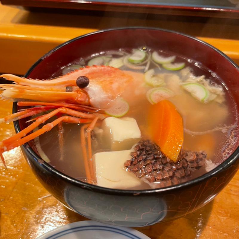 カンダイあら汁(小判寿司 （こばんずし）)