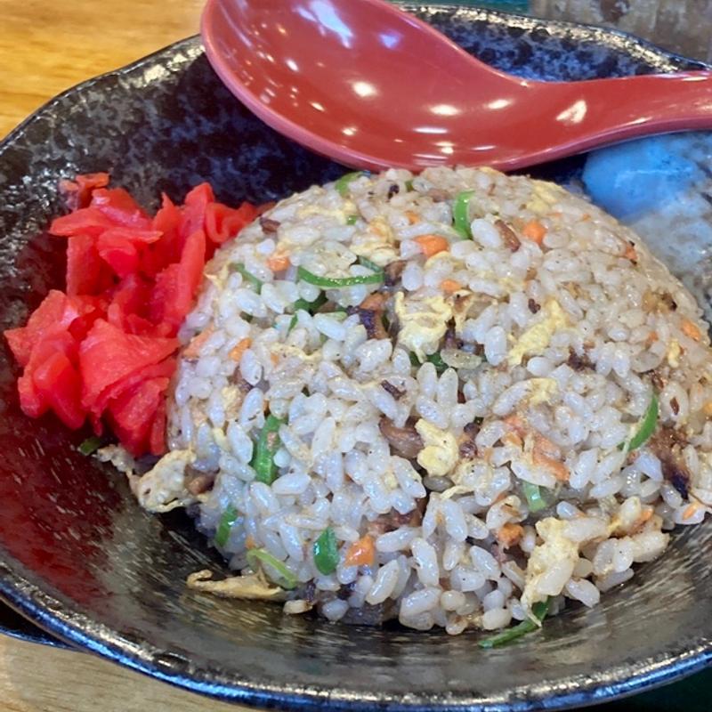 黒チャーハン半盛(麺屋・國丸。 藤井寺店)