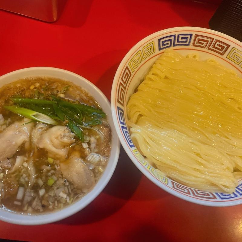 つけそば大、豚足トッピング(中華そば ツルヤ)