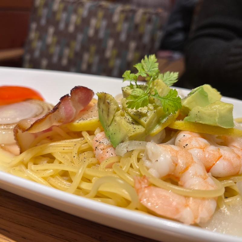 海老アボカド塩レモンパスタ(むさしの森珈琲 宝塚中筋店)