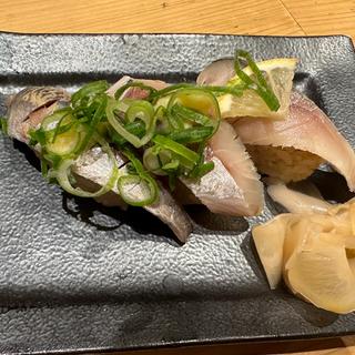 天然魚3種盛り(鮨・酒・肴 杉玉 西宮北口)