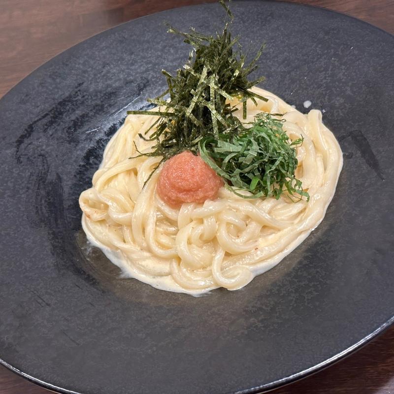 たらこバタークリームうどん(創作うどん専門店くらうど)