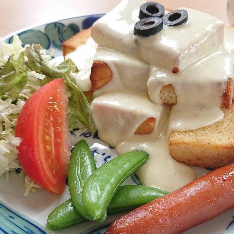 チーズフォンデュ風バタートースト(コーヒー＆トースト)