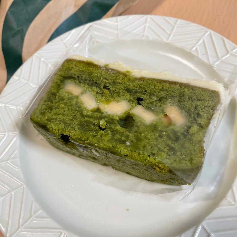 抹茶とホワイトチョコのパウンドケーキ(スターバックス コーヒー ゆめタウン広島店)
