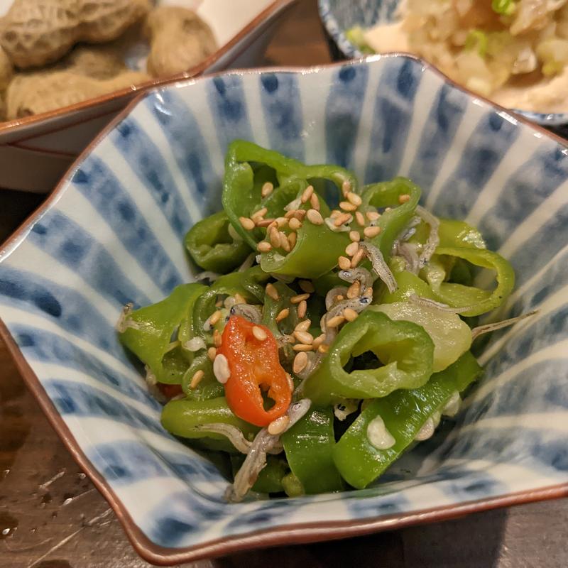 万願寺とうがらしとじゃこの山椒炒め(田乃じ )