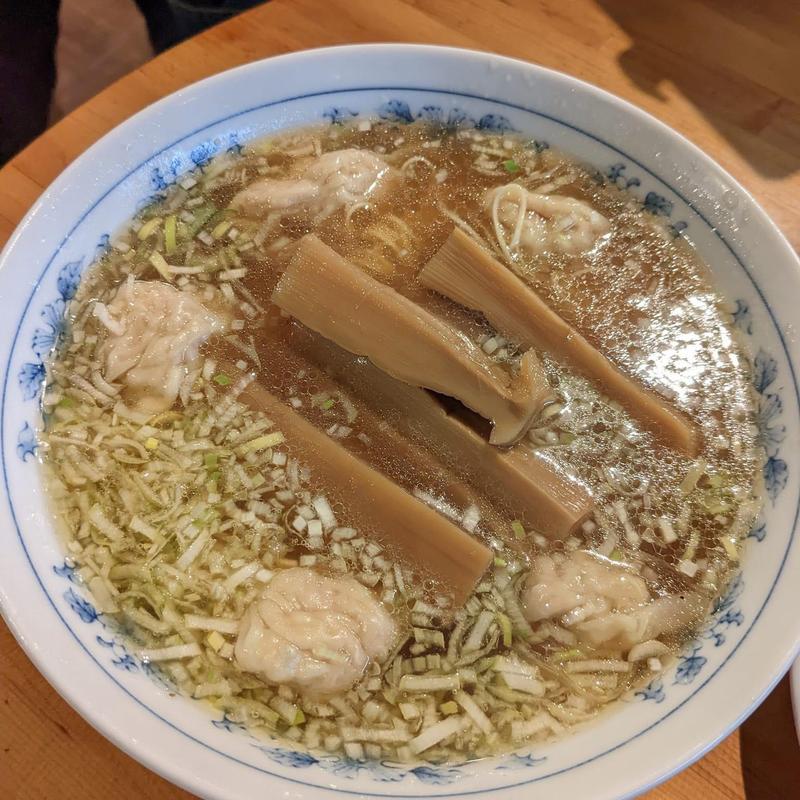 タケノコワンタン麺 焼売 チャーシュー丼セット(ウミガメ食堂)