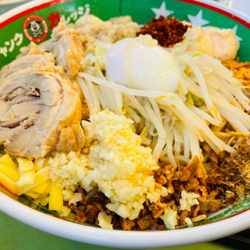 豚マシまぜそば＋チャーシュー1枚(ジャンクガレッジ カインズ羽生店)