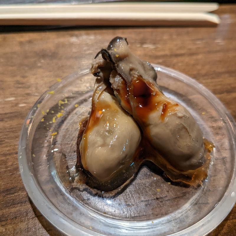 牡蠣の旨煮(おまかせ寿司 すしのすけ)