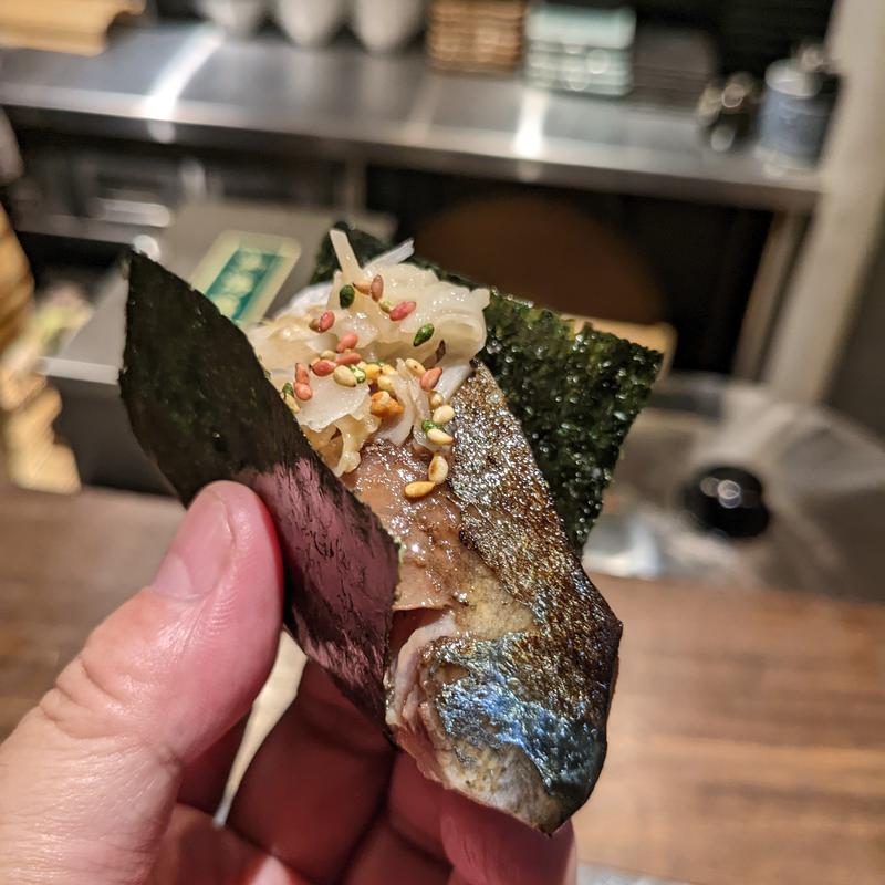 サバサンド(おまかせ寿司 すしのすけ)