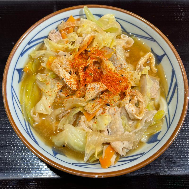 豚汁うどん(丸亀製麺晴海トリトン)