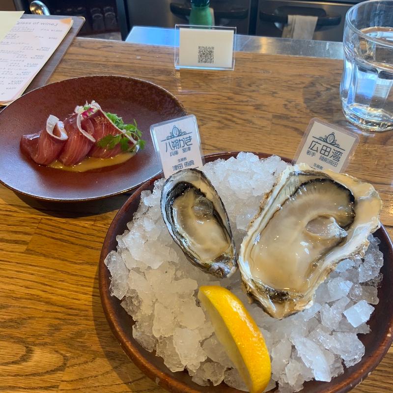 牡蠣ポーション(トリニティオイスターハウス 銀座店)