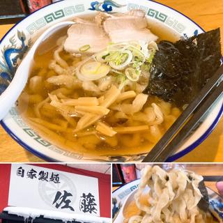 太麺中華 醤油(自家製麺 佐藤 )