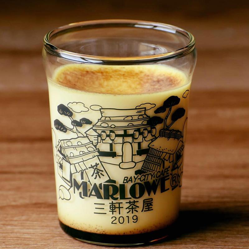 ビーカー入りミルクティープリン(マーロウ 三軒茶屋店)