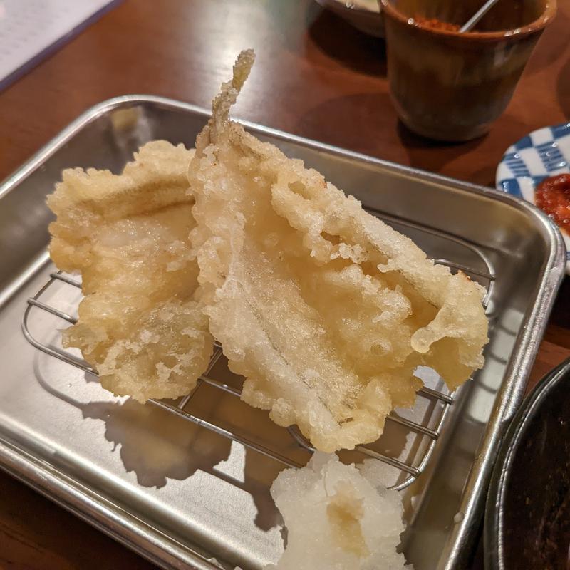 キス天ぷら(大衆酒場こいさご)