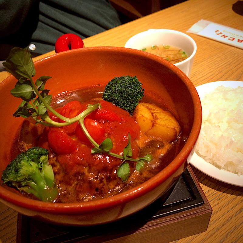 デミトマト煮込みハンバーグ Aセット(HACHI（ハチ） 長町店)
