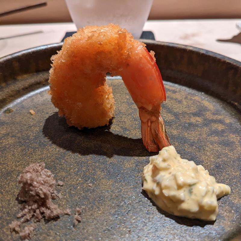 メキシコ産天然海老フライ(鮨 若尊)