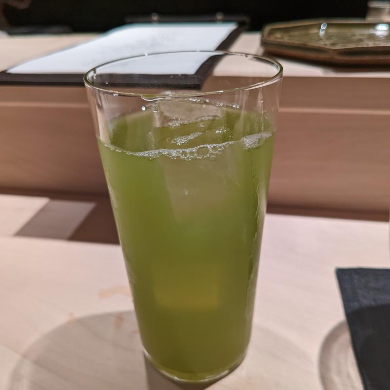 クラフト緑茶ハイ(鮨 若尊)