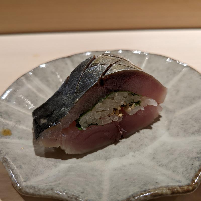 サバ巻き(鮨 西崎)