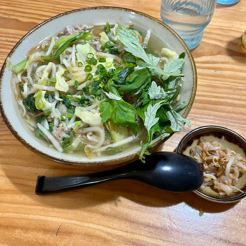 野菜そば（小）(ちらー小 （ちらーぐゎー）)