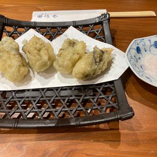 牡蠣の天ぷら(蕎麦 岐水)