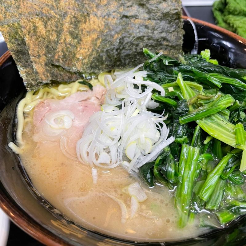 ラーメン＋ほうれん草(横浜家系らーめん 雷家)