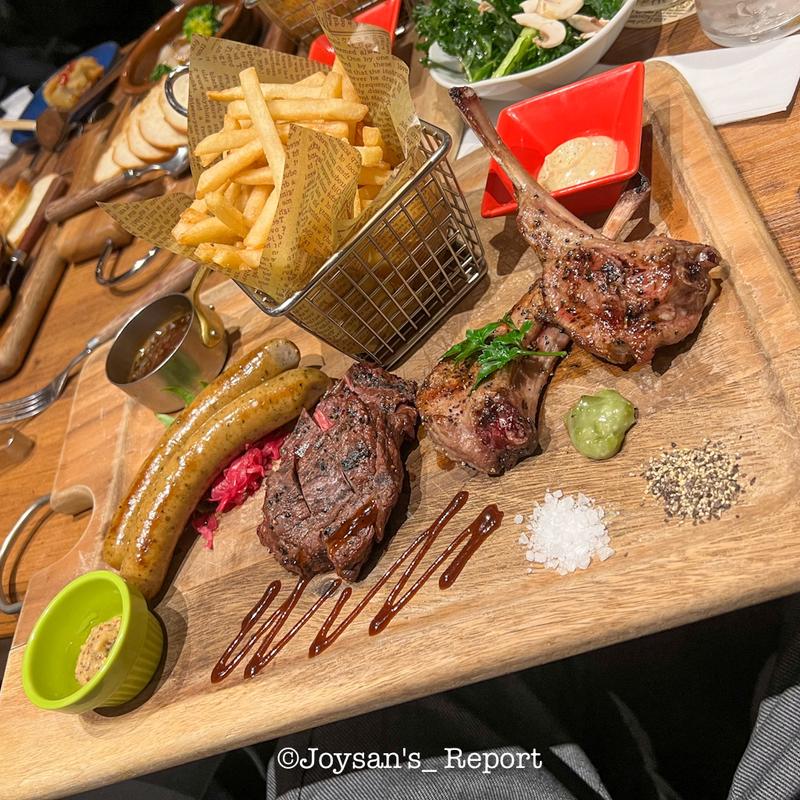 肉の競演　KOYOENグリルプレート(クラフトビール KOYOEN KITTE 名古屋店)