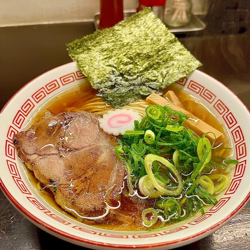 中華そば(博多とんこつ 豚の足跡)