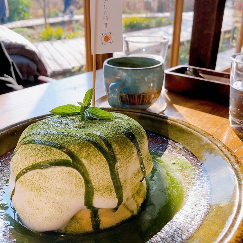 抹茶のパンケーキ(おかしの時間)