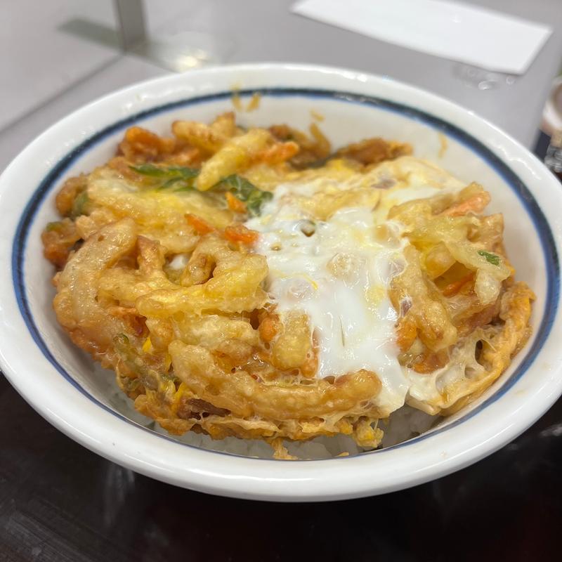 かき揚げ丼(山田うどん食堂 水上公園店)