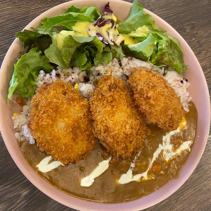 三元豚ヒレカツカレープレート(さかい珈琲 京都園部店)