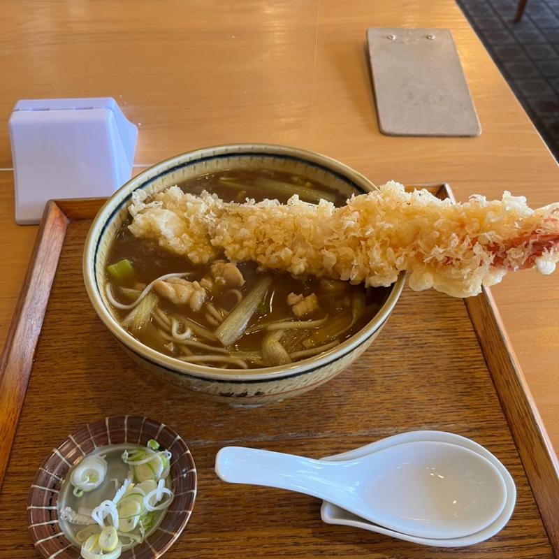 エビ天カレー南蛮うどん(松月庵)