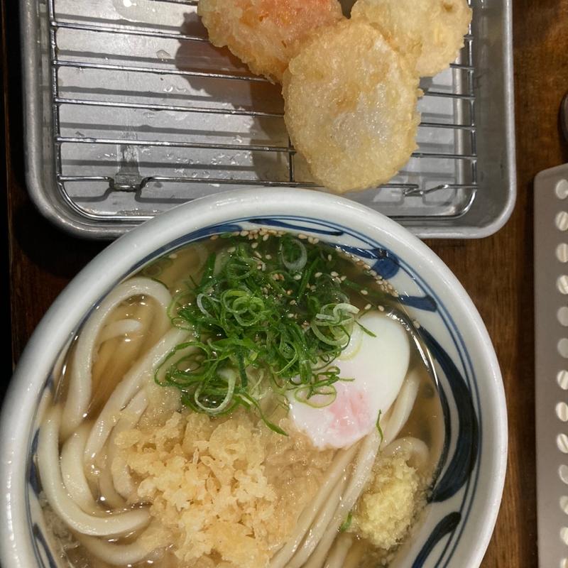 かけ　温玉　野菜3点(トウキョウライトブルーホンゴウスリー)
